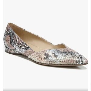 Naturalizer Snakeskin Print Flats Sleek Slip-On Design